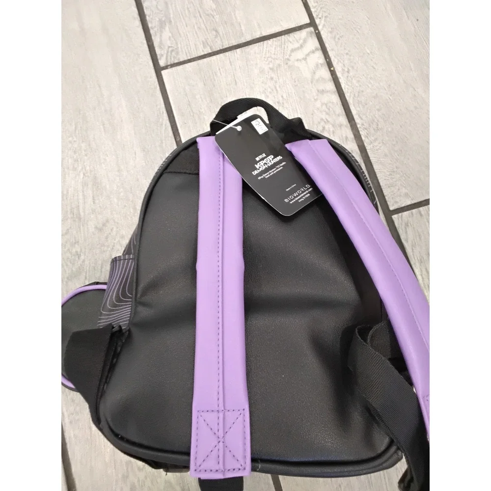 Bioworld Netflix K-Pop Demon Hunters Huntress Mini Backpack with Coin Purse NWT